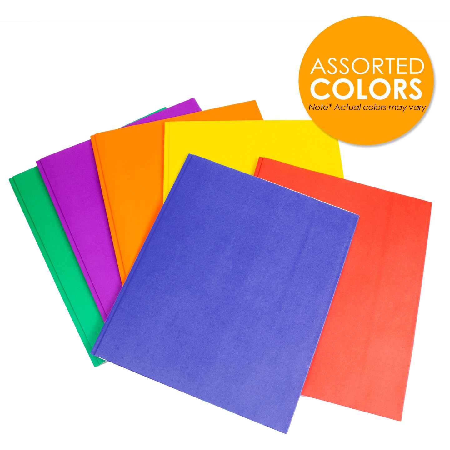 BAZIC 2-Pockets Portfolios - Assorted Color