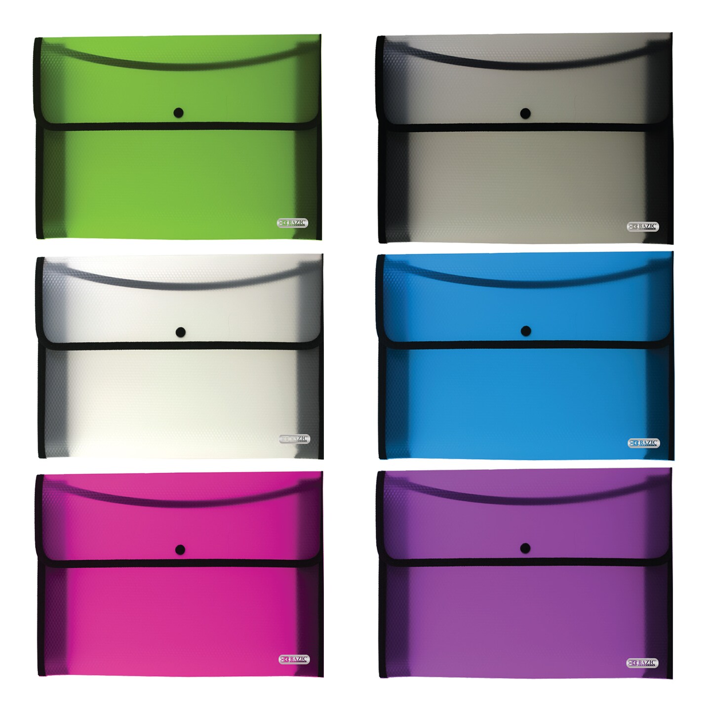BAZIC Document Holder A4/Letter Size w/ Square Flap