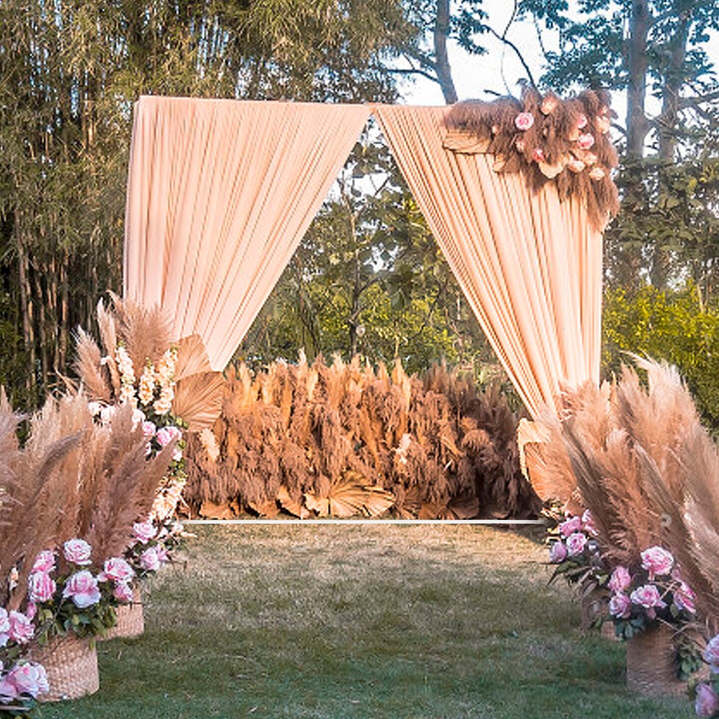 Wedding Arches for Ceremony, Wedding Arch Backdrop Stand for Wedding Birthday Party Baby