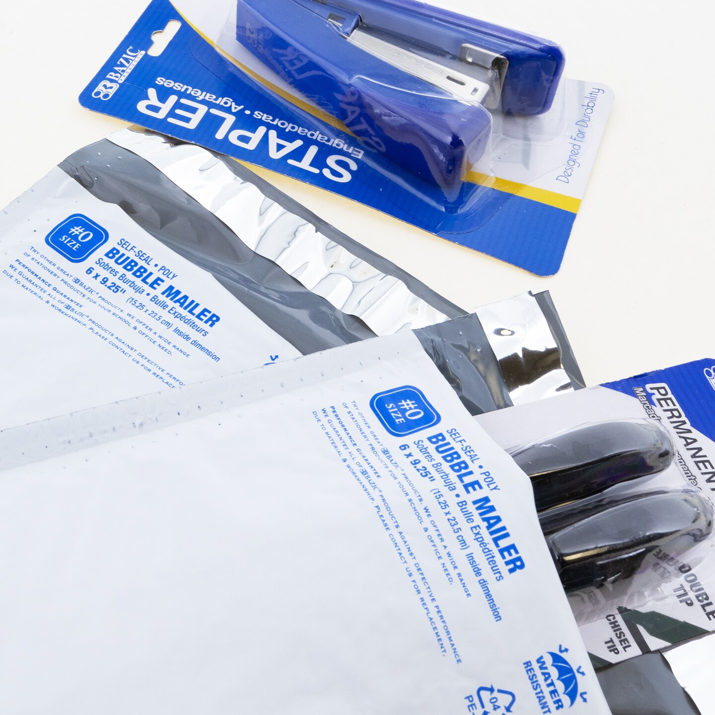 BAZIC Poly Bubble Mailer (#0) 6&#x22; x 9.25&#x22; (25/Pack)