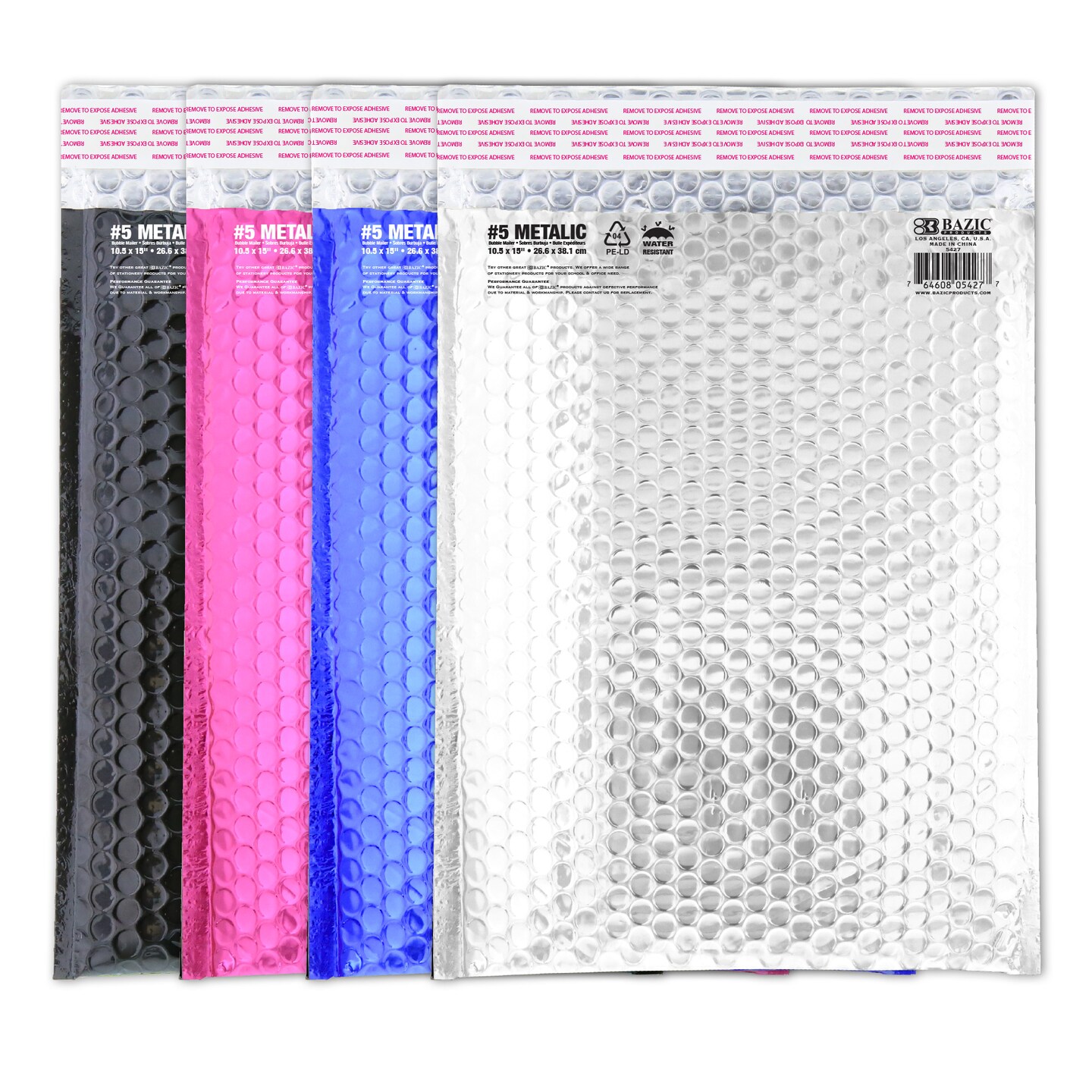 BAZIC Metallic Bubble Mailer (#5) 10.5&#x22; x 15&#x22;