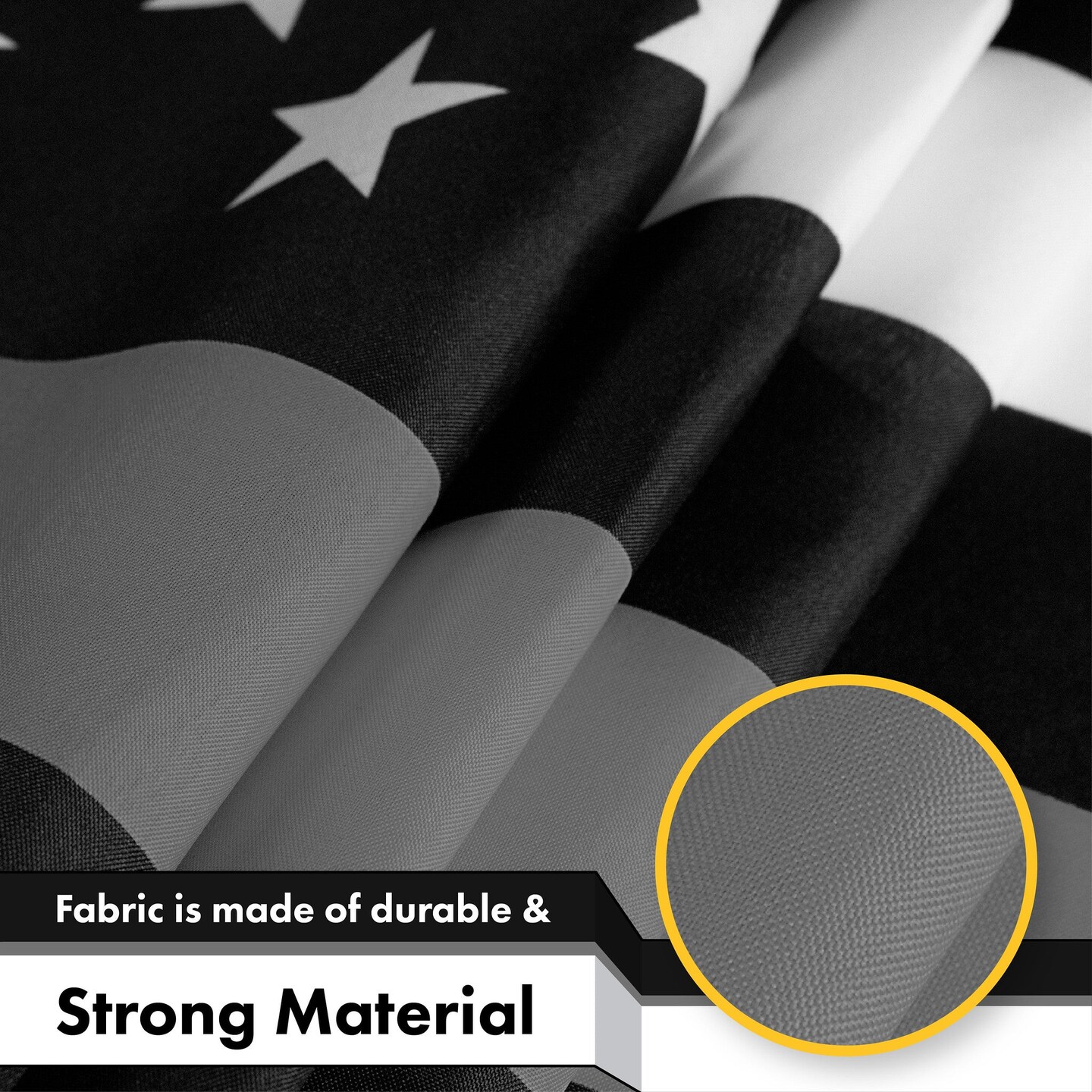 G128 - Thin Gray Line American Flag 150D Polyester 3x5 FT Printed Flag - Honoring Men Women Correctional Officers Brass Grommets Indoor/Outdoor - Much Thicker More Durable Than 100D 75D Polyester