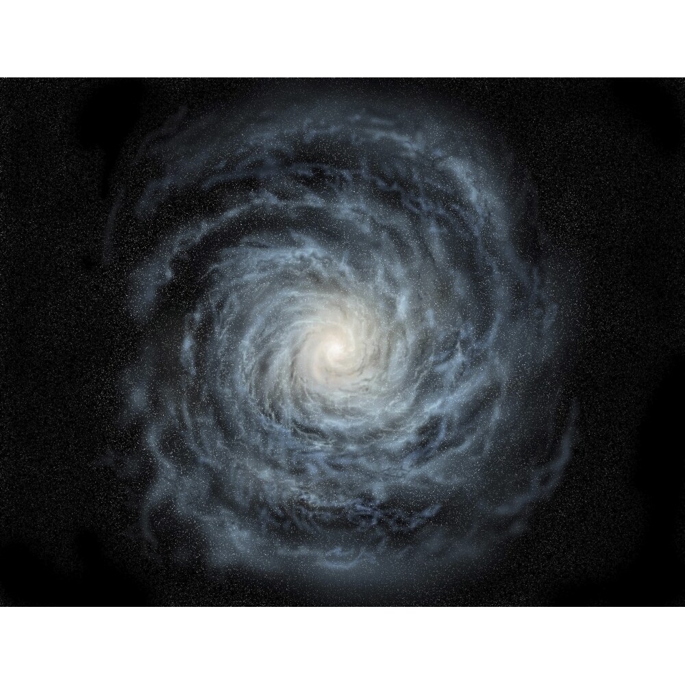 Posterazzi Artists concept of a face-on view of our galaxy the Milky ...