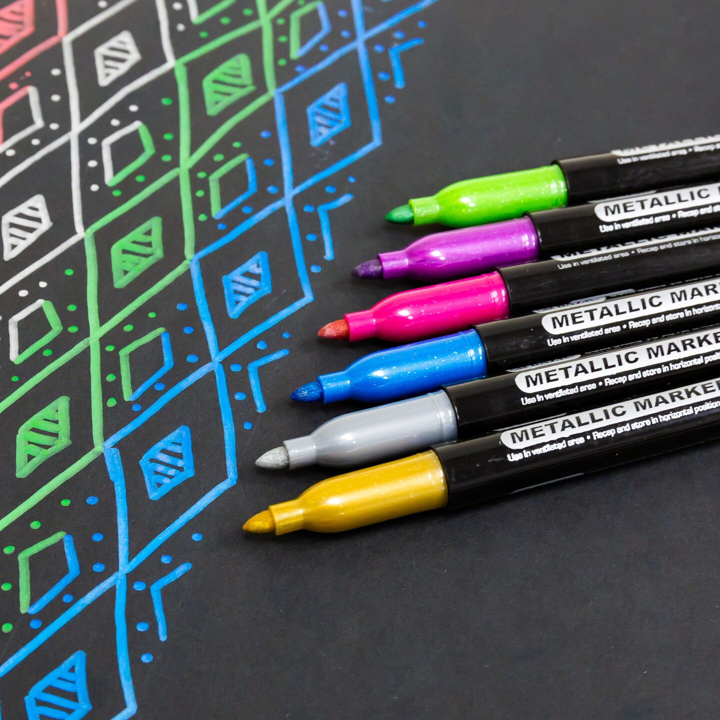 BAZIC 6 Metallic Markers