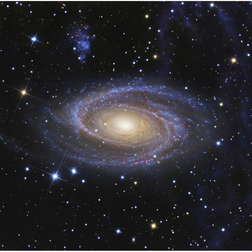 Messier 81 Or Bodes Galaxy Is A Spiral Galaxy Located In The Constellation Ursa Major Poster Print