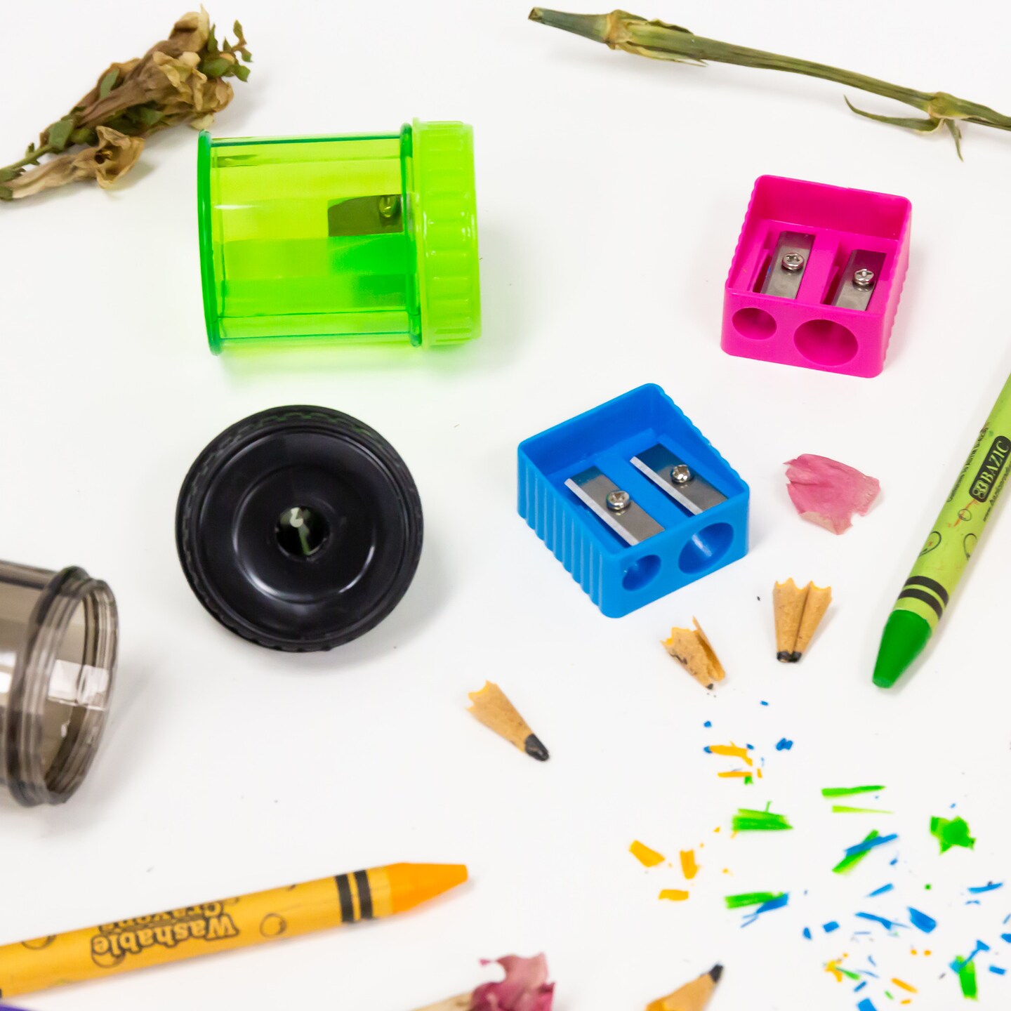 BAZIC Dual Blade 2 Sharpener + 2 Round Receptacle Sharpener