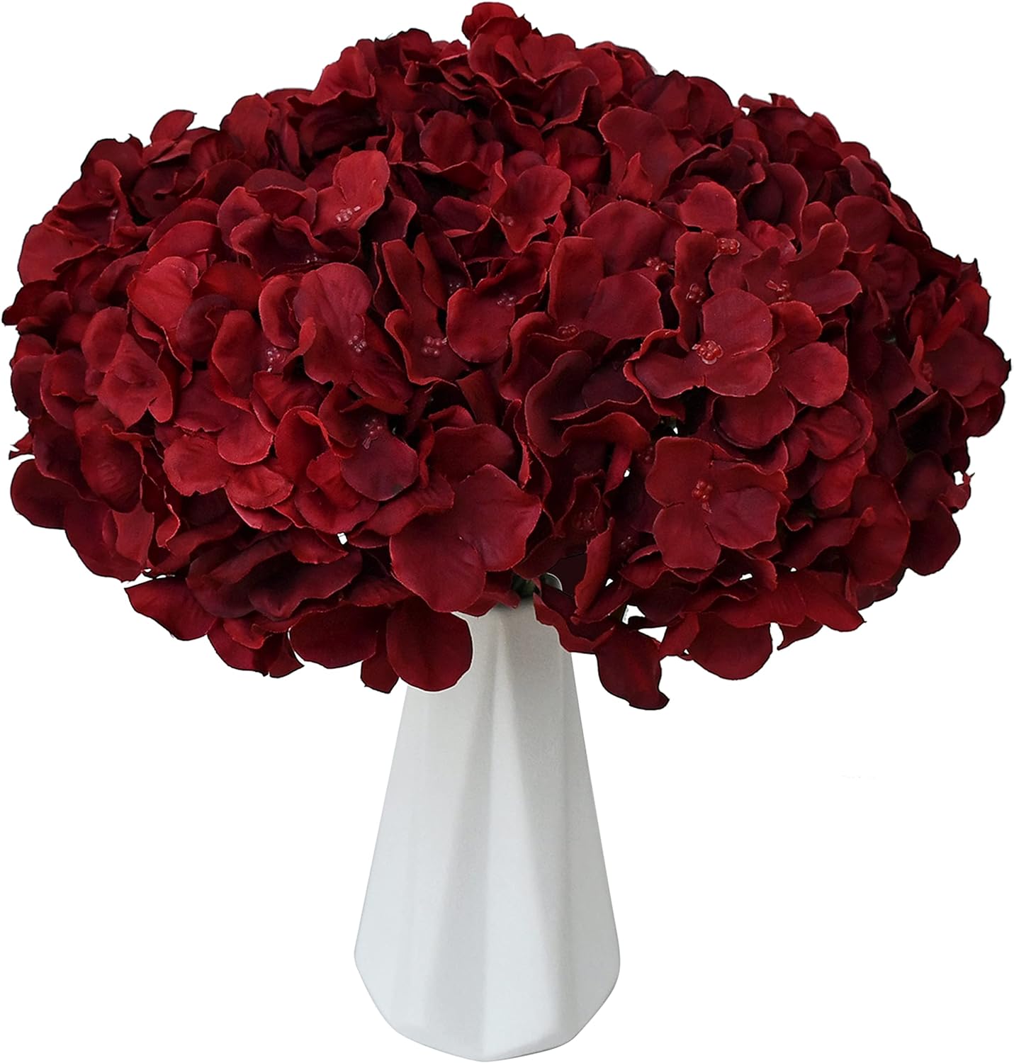 10pcs Hydrangea Silk Flower Heads: Perfect for Mother&#x27;s Day, Easter, and Weddings