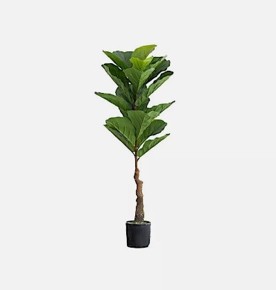 2 PCS 3 Feet Green Artificial Fig Tree