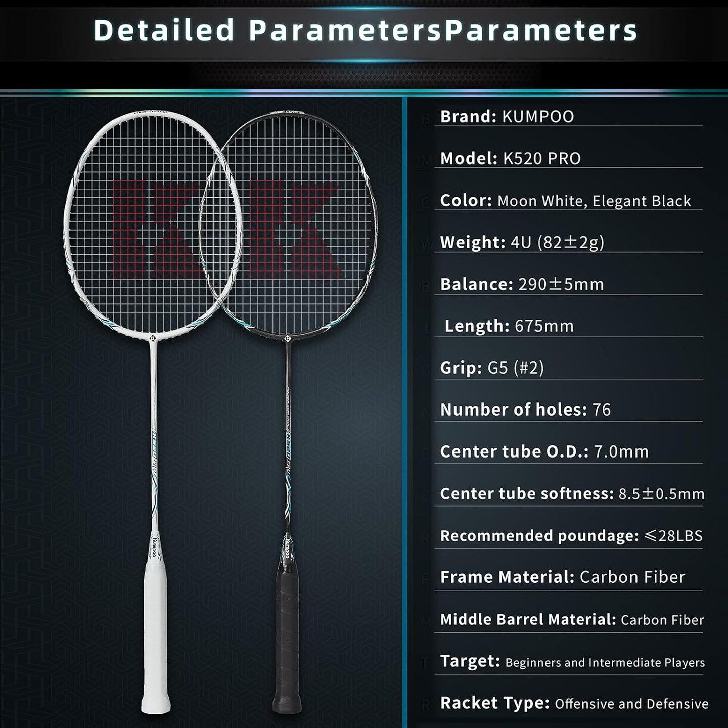 Professional Badminton Racket With Racket Cover Bag