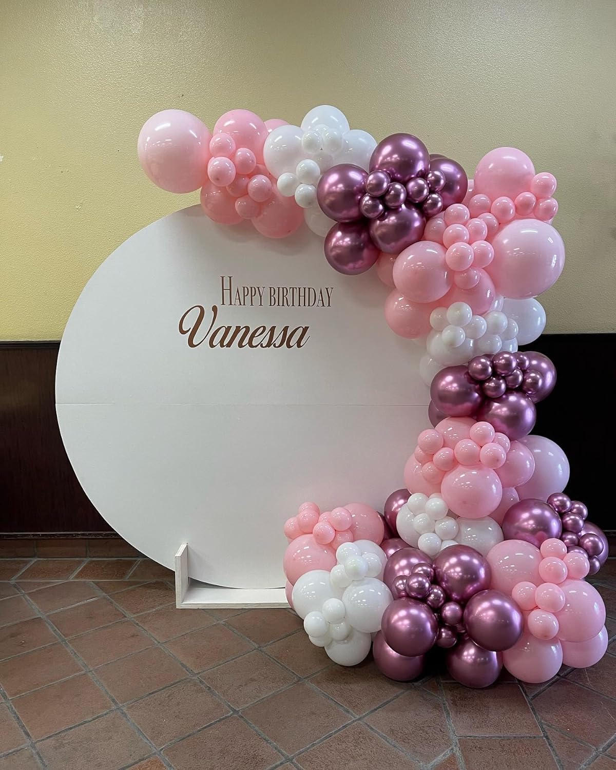 Pink Balloon Arch Kit, 140Pcs Pastel Light Metallic Pink and White Balloons with Pink Confetti Balloon Garland Kit for Birthday, Wedding, Engagements, Baby Shower, Anniversary Party Decoration