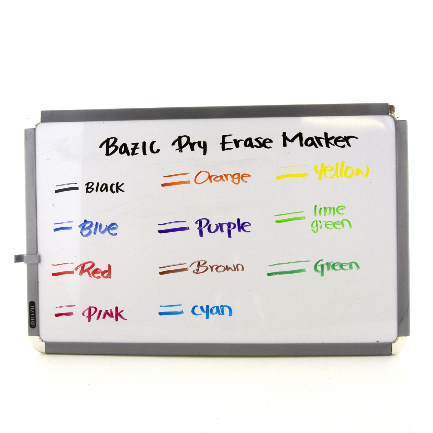 BAZIC Chisel Tip Bright Color Dry-Erase Markers (12/Pack)