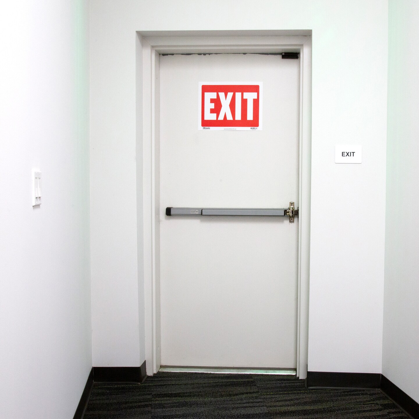 BAZIC 9&#x22; x 12&#x22; Security Notice Sign