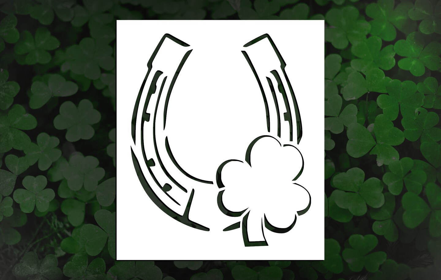 Lucky Horseshoe Reusable Stencil (Many Sizes) | MakerPlace by Michaels