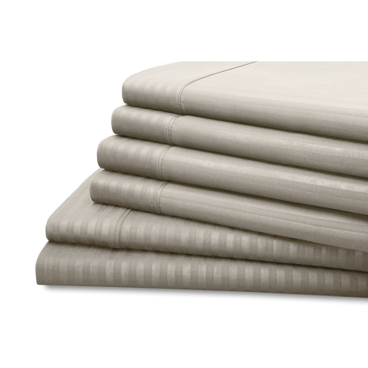 Hotel York Dobby Stripe 6-Piece Microfiber Sheet Set In Multiple Sizes/Colors