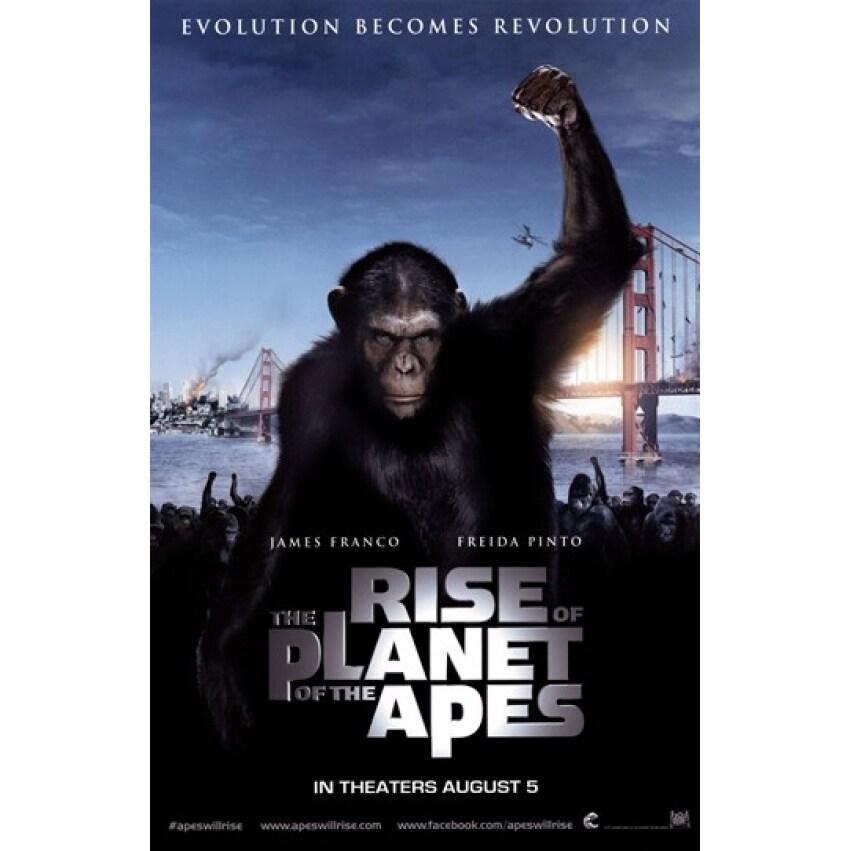 Pop Culture Graphics Rise Of The Planet Of The Apes Movie Poster (11 X 