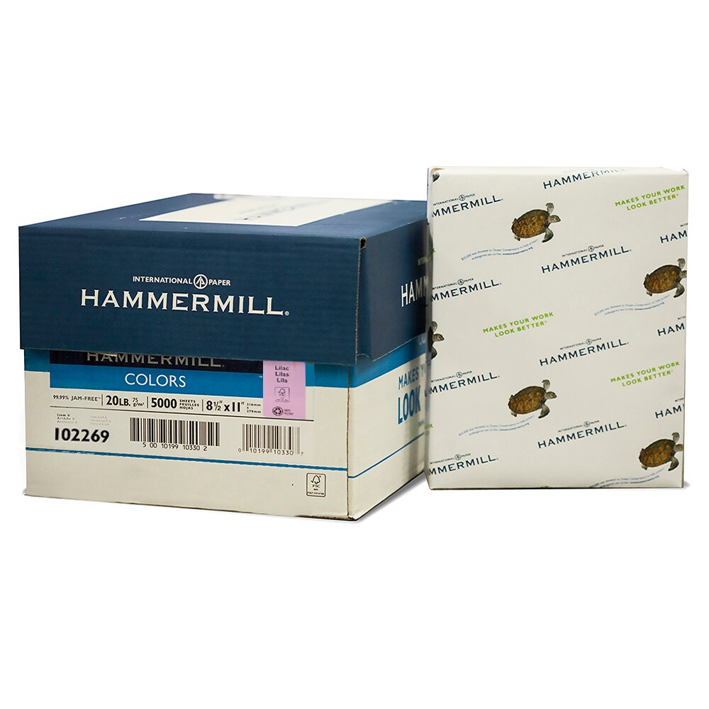 HAMMERMILL 8.5&#x22; X 11&#x22; Lilac Colored Paper (500 Sheets/Ream)