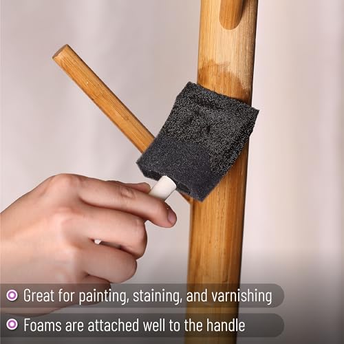 26 Pack Foam Paint Brushes,, 1&#x201D;, 2&#x201D; &#x26; 3&#x201D;, Sponge Brushes, Sponge Paint Brush, Foam Brushes for Painting, Foam Brushes for Staining, Paint Sponges, Foam Brushes for Mod Podge Brushes