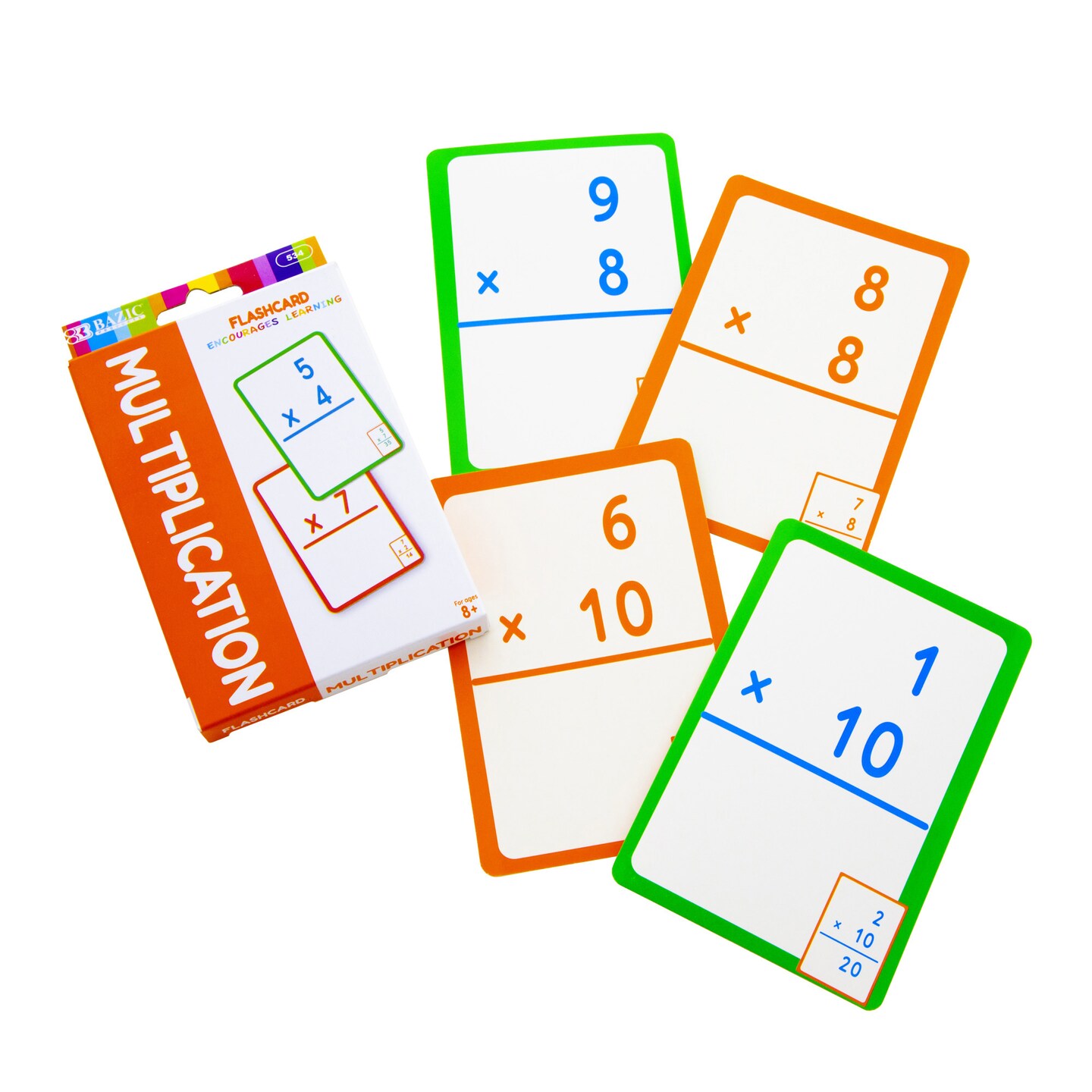 BAZIC Flash Cards Multiplication (36/Pack)