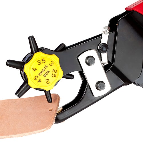 John Bead Revolving Deluxe Leather Belt Hole Puncher