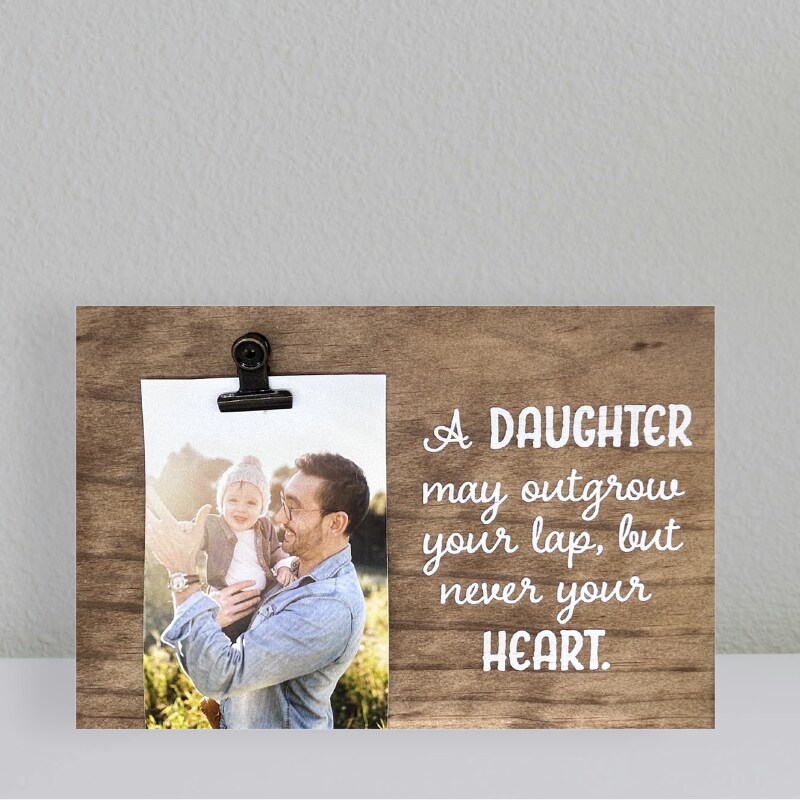 Decorative Wood Clip Frame: Daughter