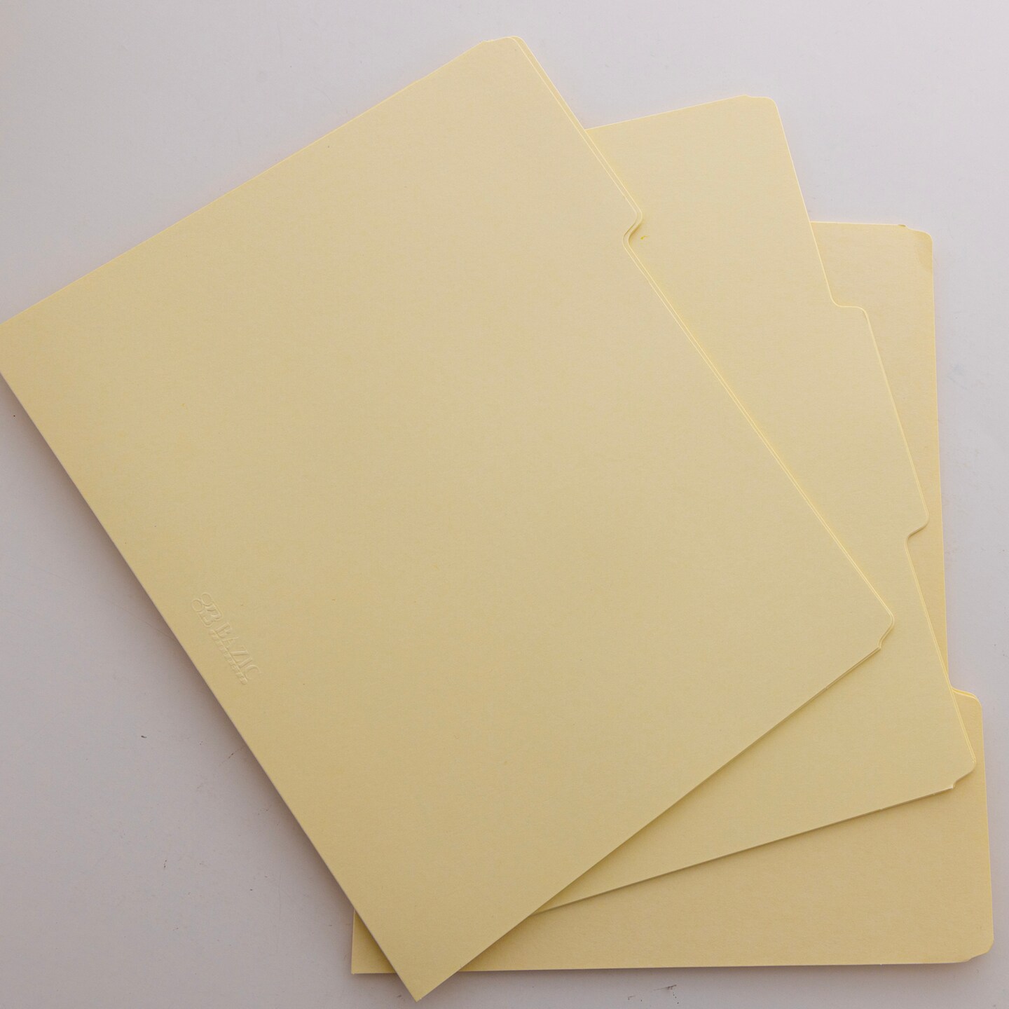 BAZIC Manila File Folder 1/3 Cut Letter Size (6/Pack)