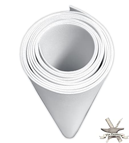 Foam Cosplay - 1mm Thick (1mm to 10mm) - Extra Large Foam Sheets - White or Black - 35" x 59" Sheet - Ultra High Density Craft Foam 85 kg/m3 - by The Foamory