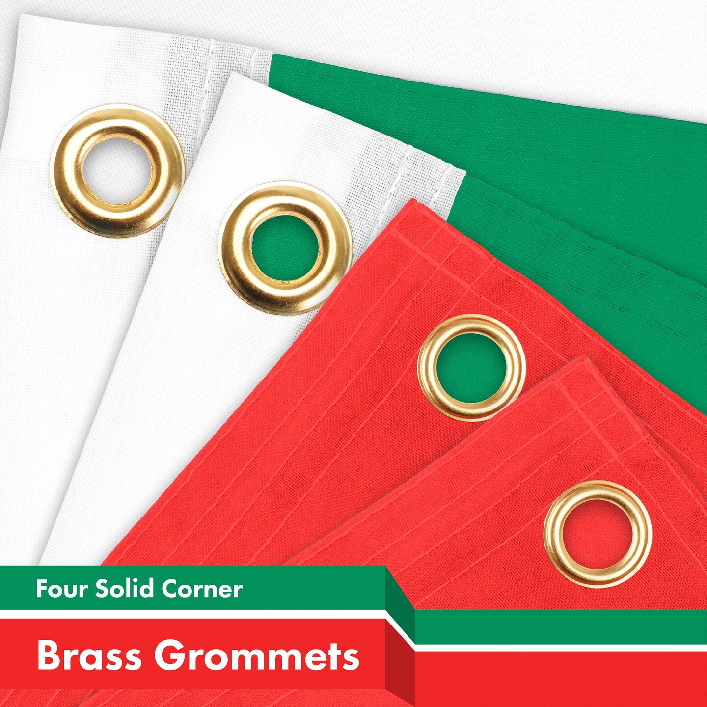 G128 Combo Pack: American USA Flag 3x5 Ft &#x26; Mexico Mexican Flag 3x5 Ft | Both LiteWeave Pro Series Printed 150D Polyester, 4 Corner Brass Grommets, Perfect For Balcony/Wall