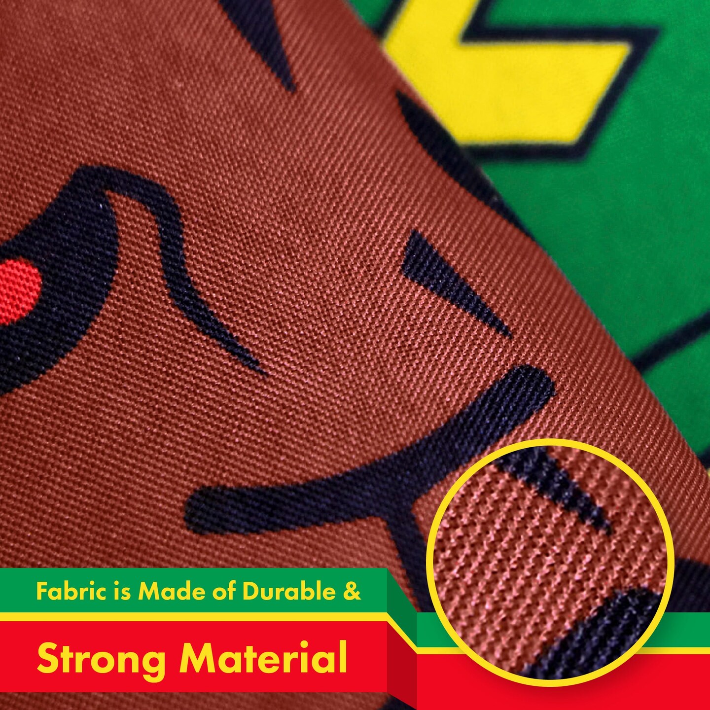 Ethiopia Lion Ethiopian Flag 3x5 Ft 2-Pack 150D Printed Polyester By G128