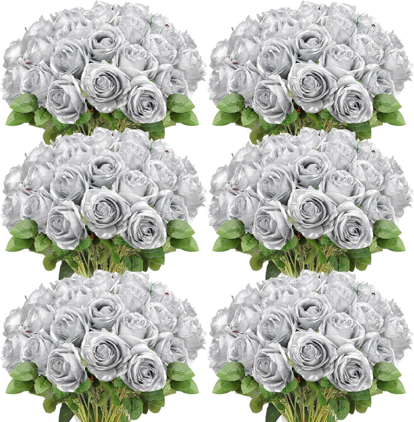 50 Realistic Silk Roses: Perfect for Home, Weddings, and Parties