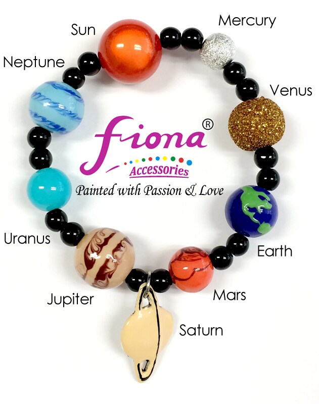 Solar System Bracelet, Galaxy Space Planet Universe Astronomy Beaded Jewelry, NASA Miniverse Charm Bracelet, Gift For Her, 4 Choices, 1 pc - image18