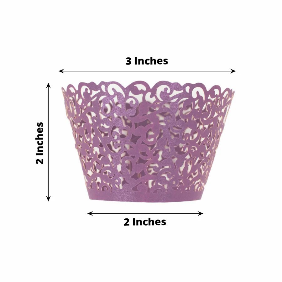 25 Paper Cupcake WRAPPERS Laser Cut Lace Muffin Liners Michaels