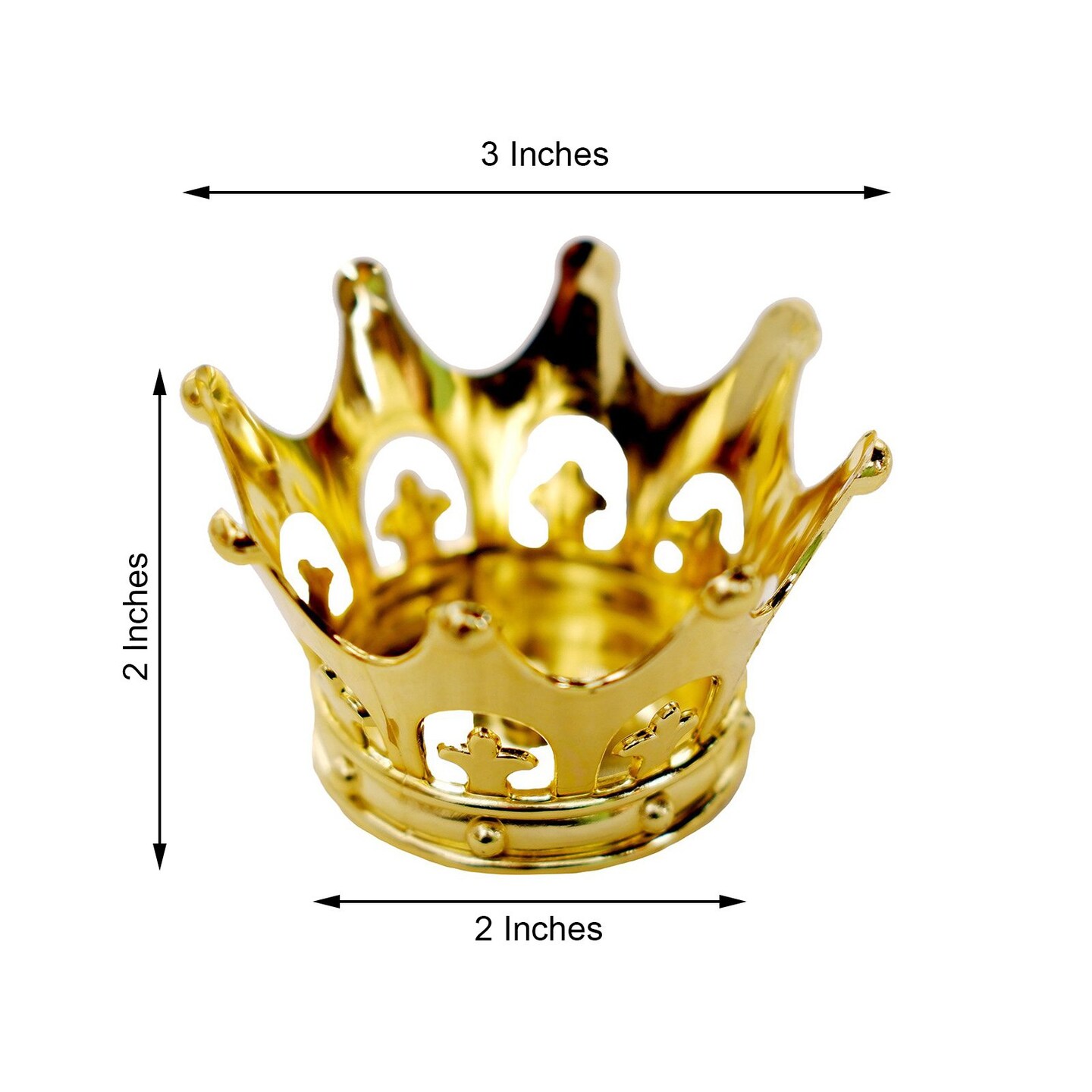 12 pcs 3 in Mini Crowns Favor Holders Wedding
