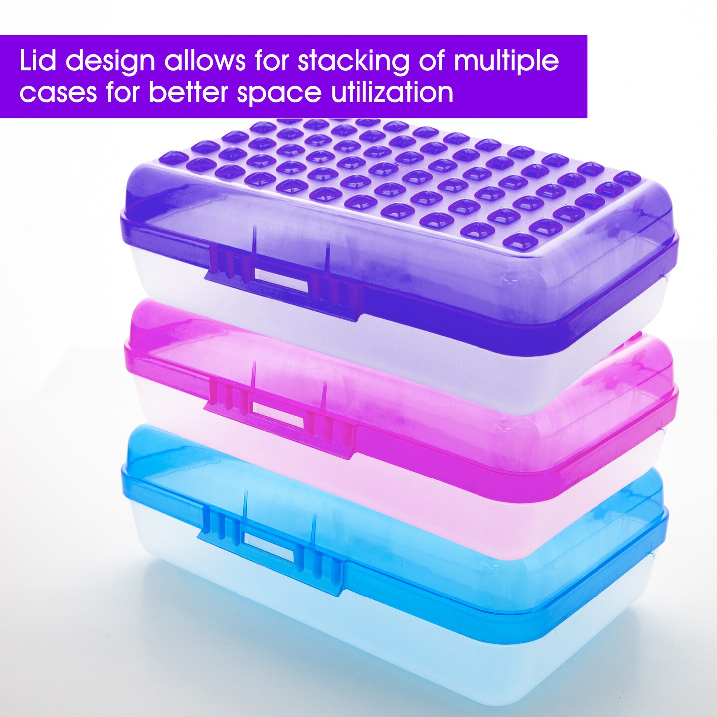 BAZIC Pencil Case Multipurpose Utility Box - Regal