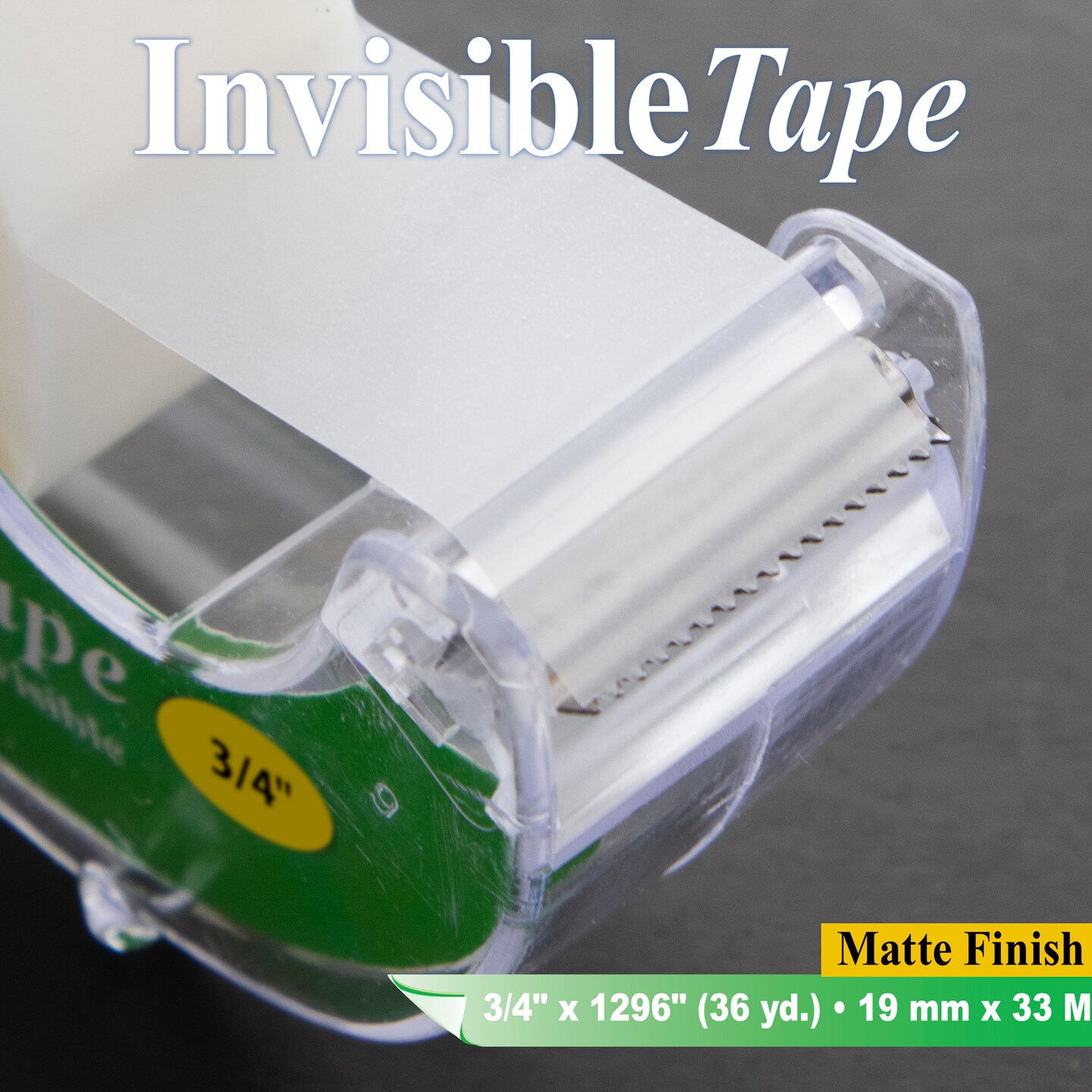 BAZIC Invisible Tape w/ Dispenser 3/4&#x22; x 1296&#x22;