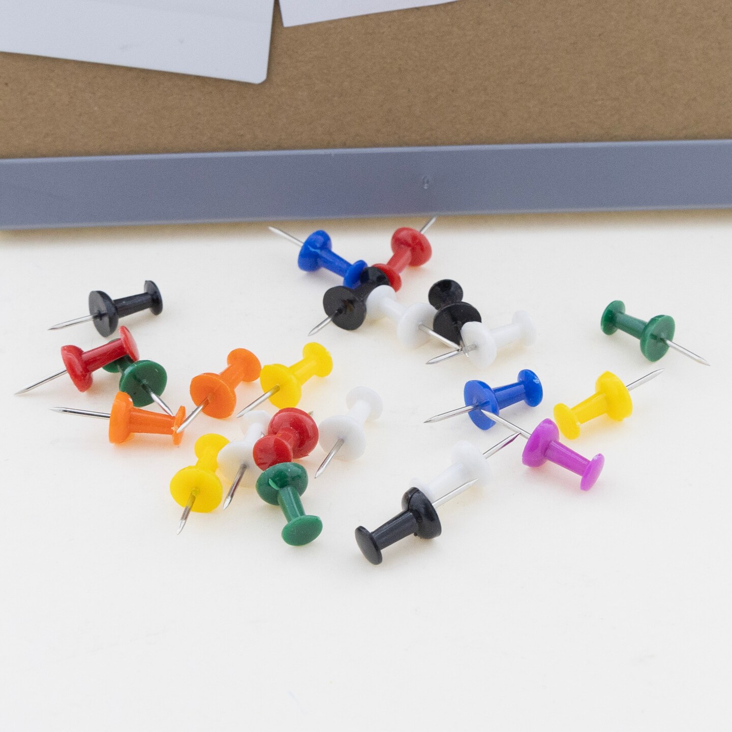 BAZIC Push Pins Assorted Color (100/Pack)