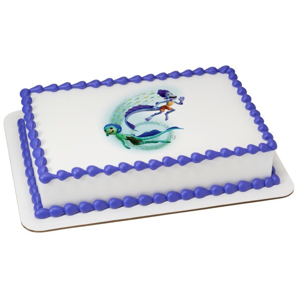 Disney and Pixar&#x27;s Luca Sea Monsters Edible Cake Topper Image - 7.5&#x22; Round
