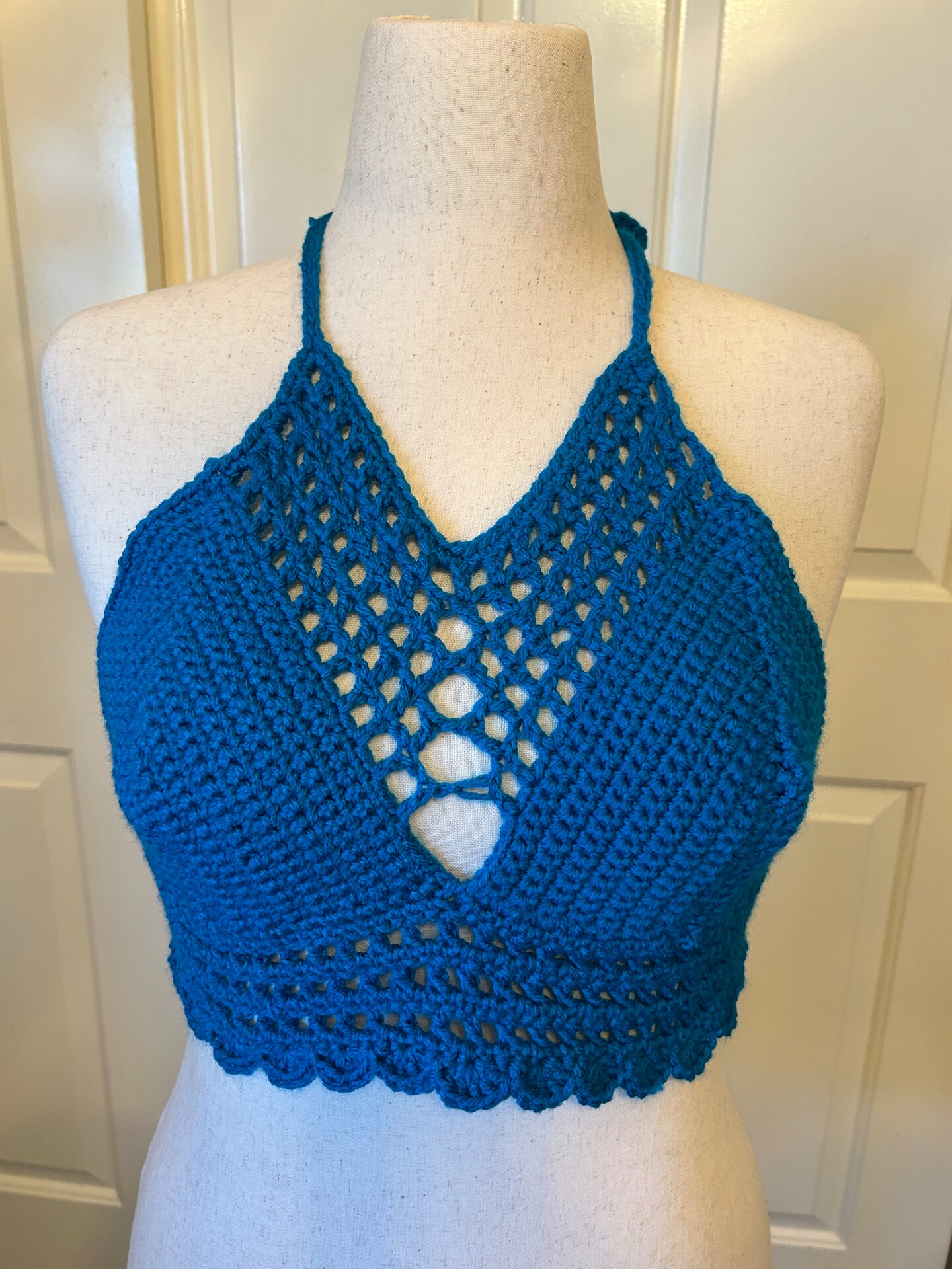 Crocheted cage halter top | MakerPlace by Michaels