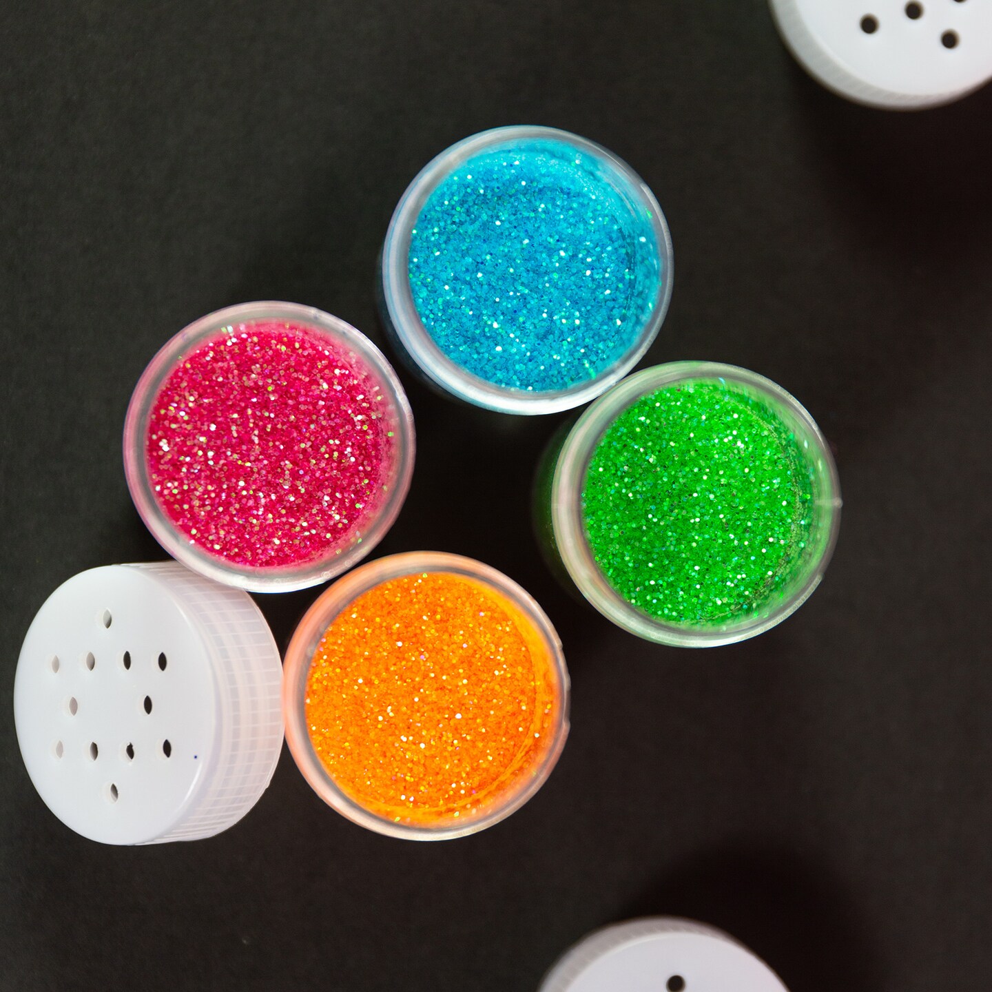 BAZIC Glitter Shaker 8g / 0.28 Oz. (4/Pack) Neon Color