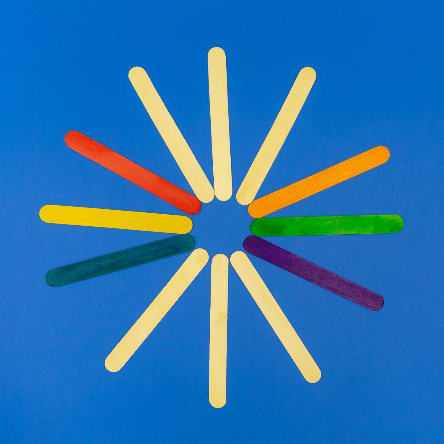 BAZIC Colored Craft Stick (100/Pack)