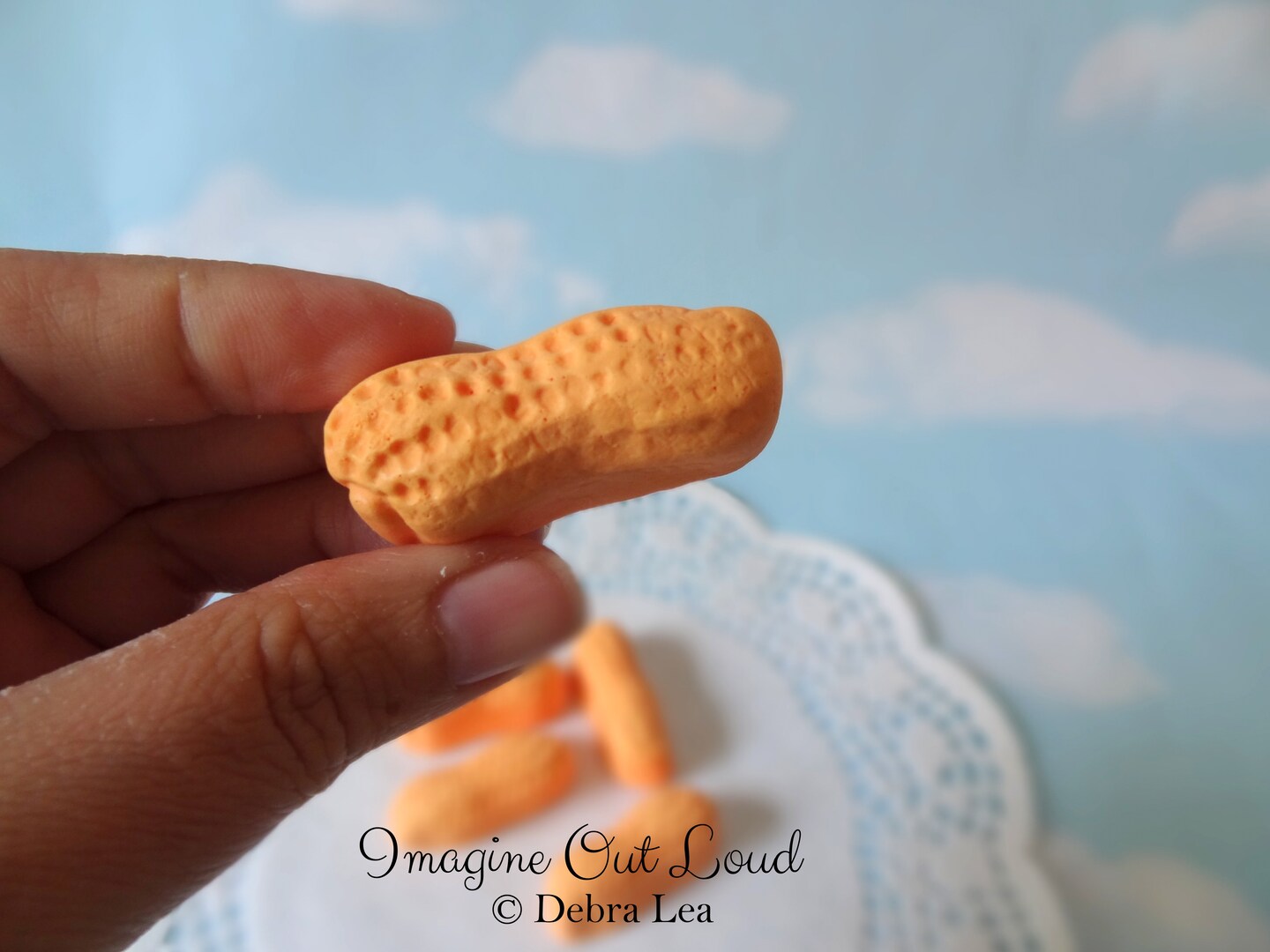 Set of Fake Candy Faux Orange Circus Peanuts Halloween Trick or Treat Candies Photo Props Display product 2
