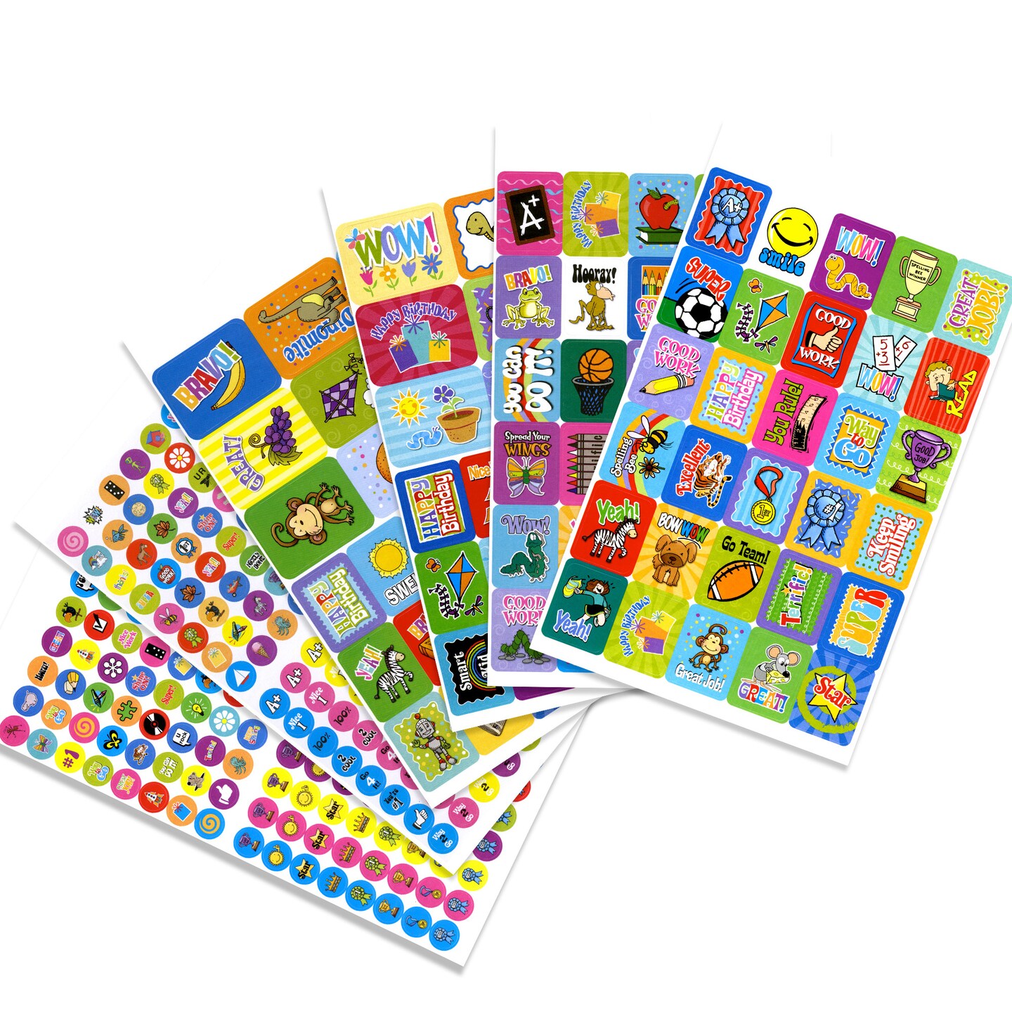 BAZIC Reward Sticker Book - Plastic Stickers