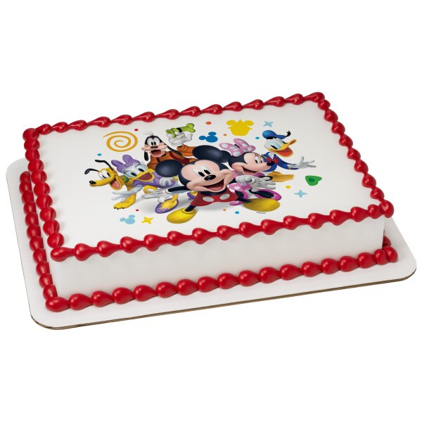 Disney Mickey Mouse Funhouse Epic Fun Edible Cake Topper Image - 1/4 Sheet