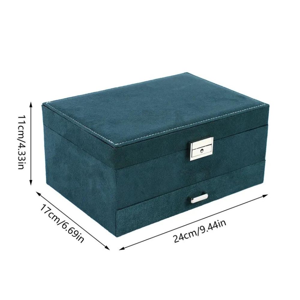 Large Capacity 3-Layer Jewelry Box Organizer