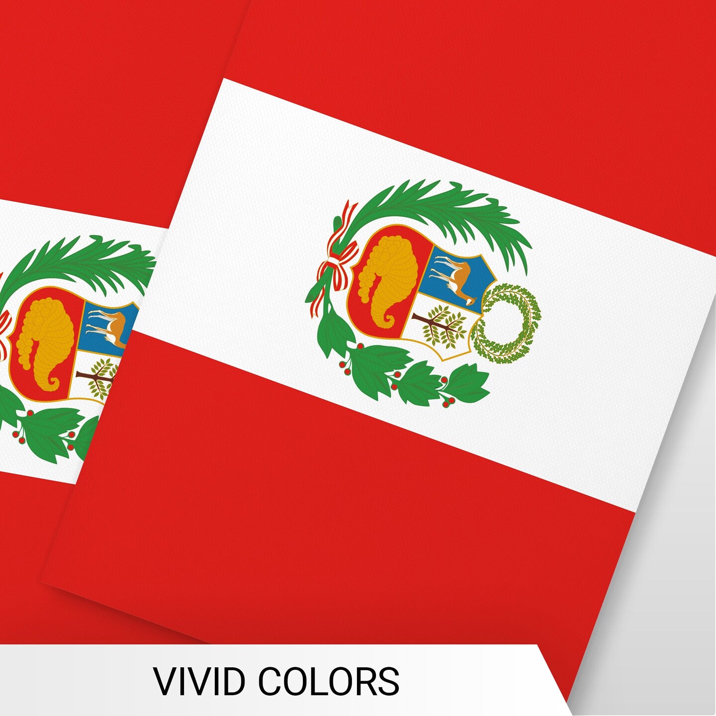 G128 Peru Peruvian Bunting Banner | Flag 8.2 x 5.5 Inch, Full String 33 Feet | Printed 150D Polyester, Decorations For Bar, School, Festival Events Celebration