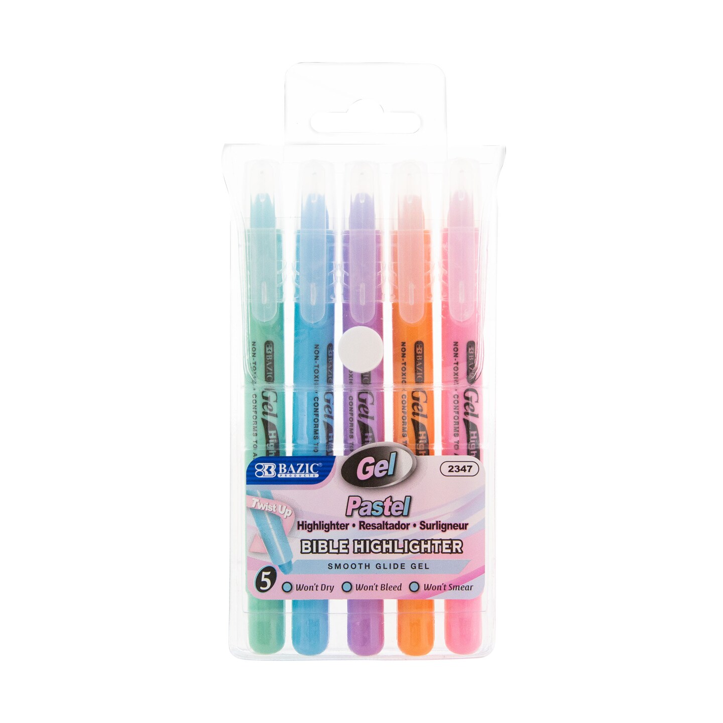 BAZIC Gel Pastel Highlighter 5 Color