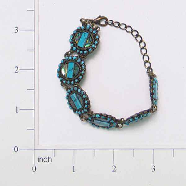 Antique Inspired Stone Bracelet