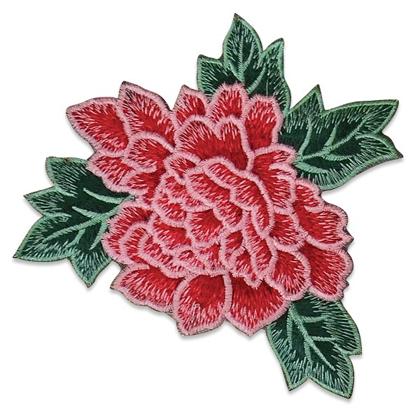 Chante Iron On Embroidered Flower Applique/Patch Patch
