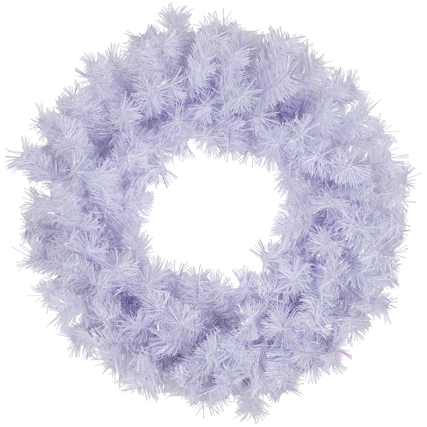 Northlight Icy White Iridescent Spruce Artificial Christmas Wreath - 18-Inch, Unlit