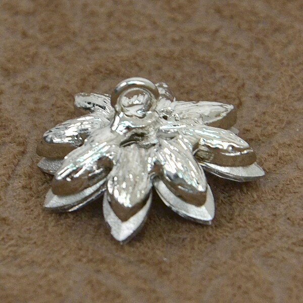3/4&#x22; Rhinestone Floret Button