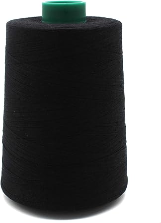 American & Efird AandE Heavy Weight Polyester Thread, Tex 40, Black -6000 Yard Spool